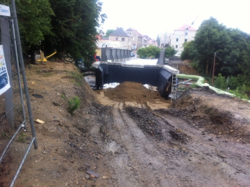 Rekonstrukce mostu v km 0,401 trati Tábor – Bechyně