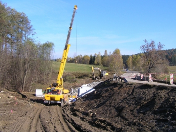 Rekonstrukce propustku pod sil. II – 161 Vyšší Brod –  Studánky